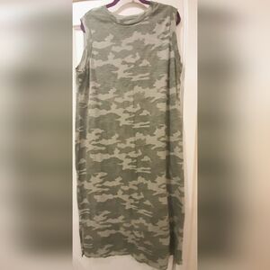 Camo Print Women's Dress - XL